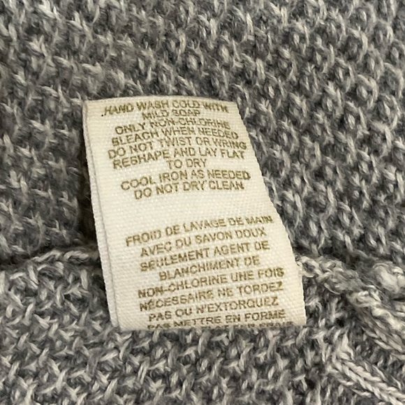 Free People Women's Gray Waffle Knit Beaded Cropped Zip Up Cardigan - Picture 7 of 8